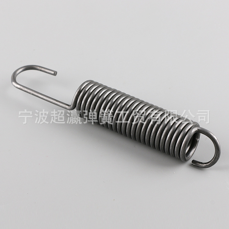 Helical extension spring na may singsing at kawit