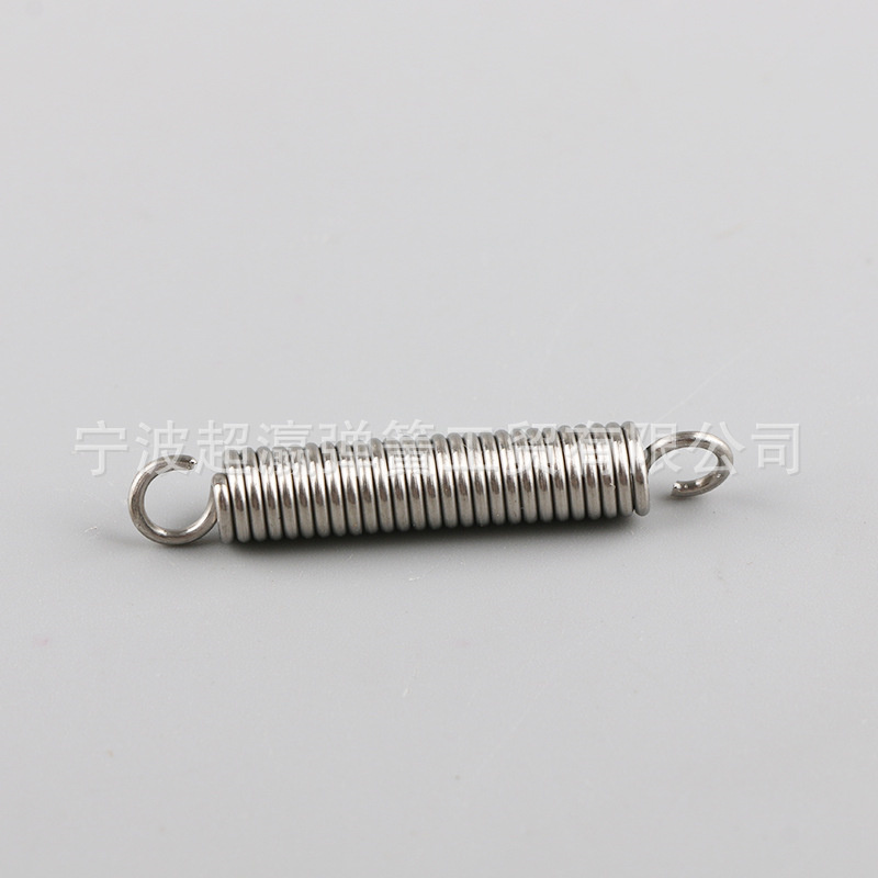 Hindi kinakalawang na asero double ring hook cylindrical pull-back spring